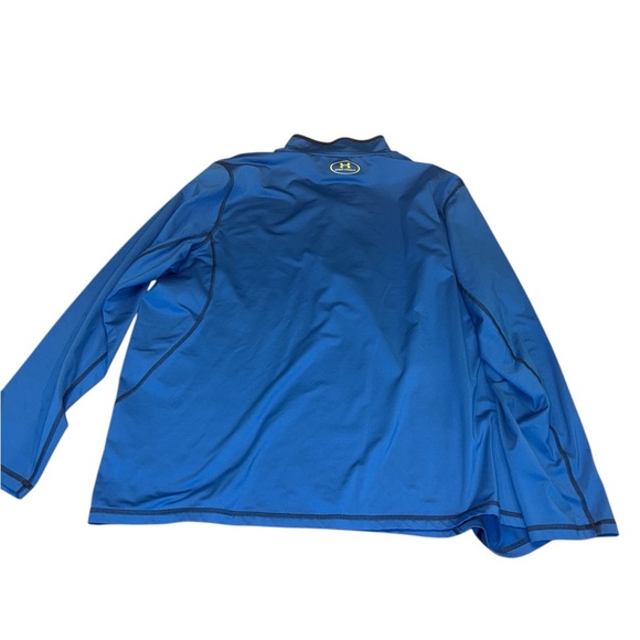 Under Armour Royal Blue Quarter-Zip with Yellow Logo - Picture 5 of 5